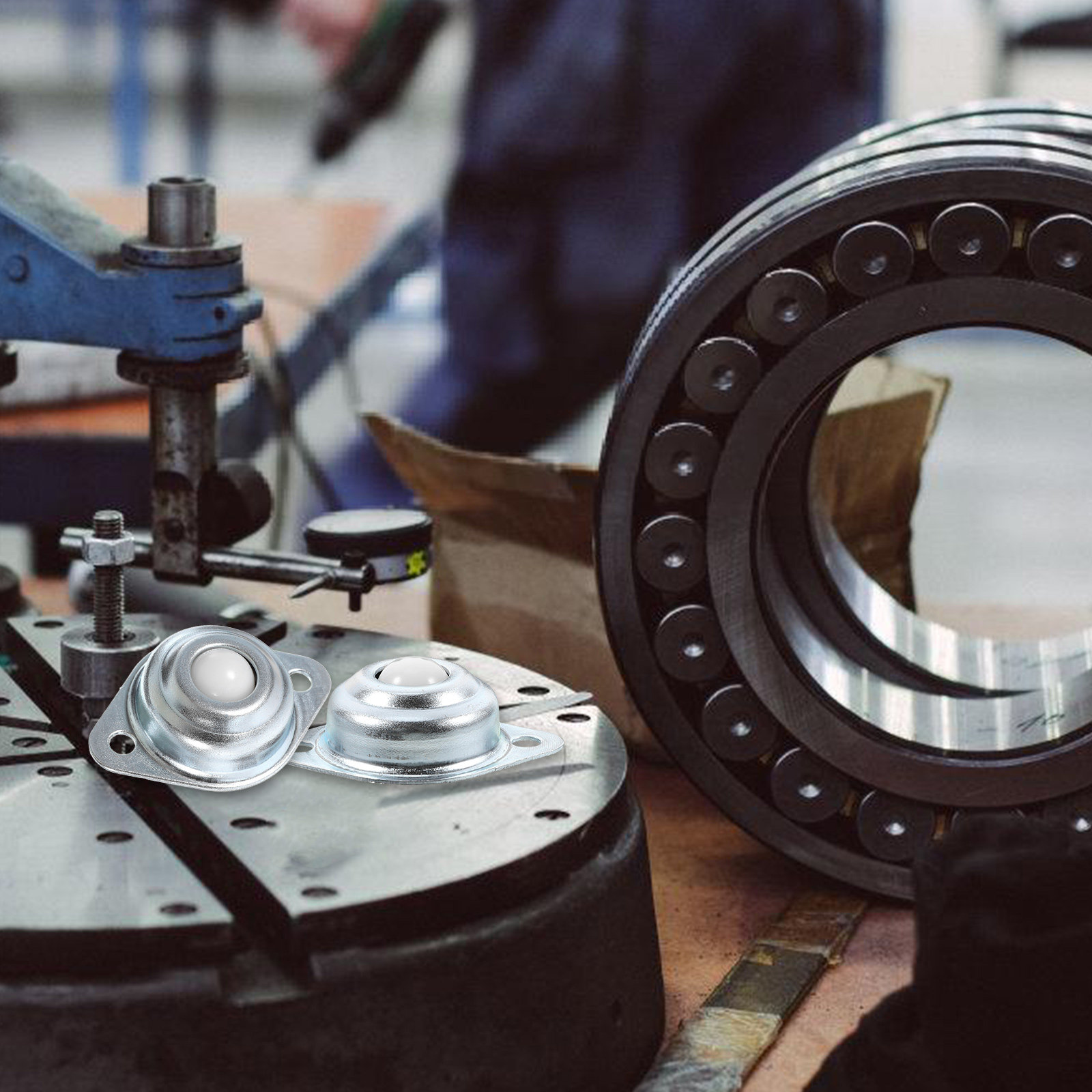 Caster Wheel - 12 Adet Evrensel Bilyalı Tekerlekler Naylon