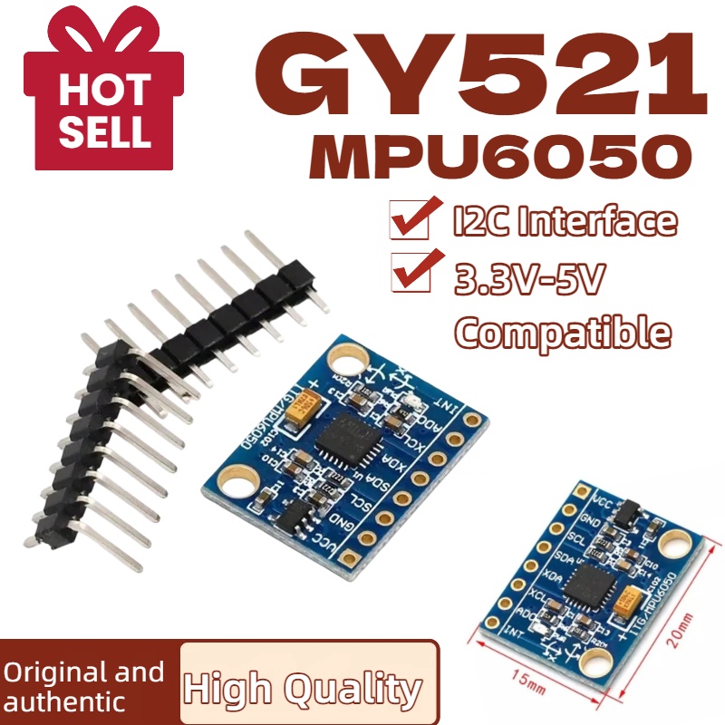 Accelerometer Mpu6050 - 1/5/10 adet GY521 GY-521 MPU6050 IIC