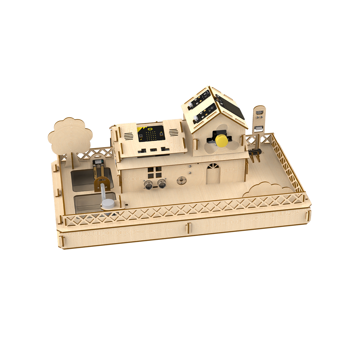 Microbit Robot - Hiwonder IoT Akıllı Ev Kiti, Sensörlü