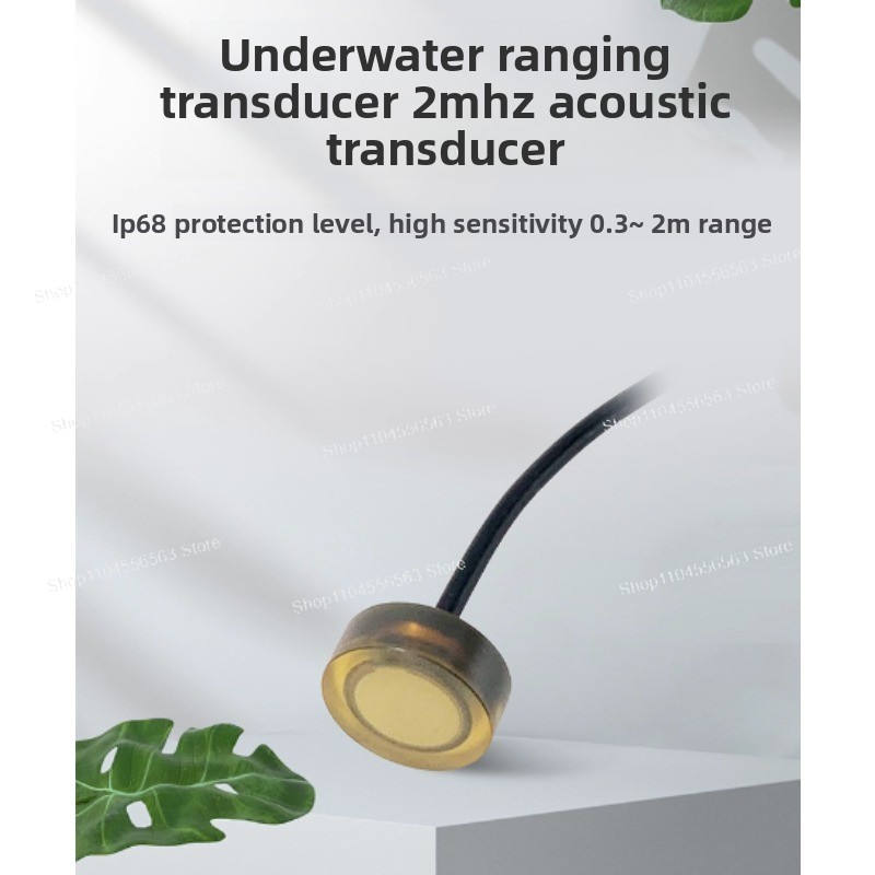 Ultrasonic Distance Sensor - DYW-LS-03A 2MHz Sualtı Ultrasonik Mesafe Ölçüm