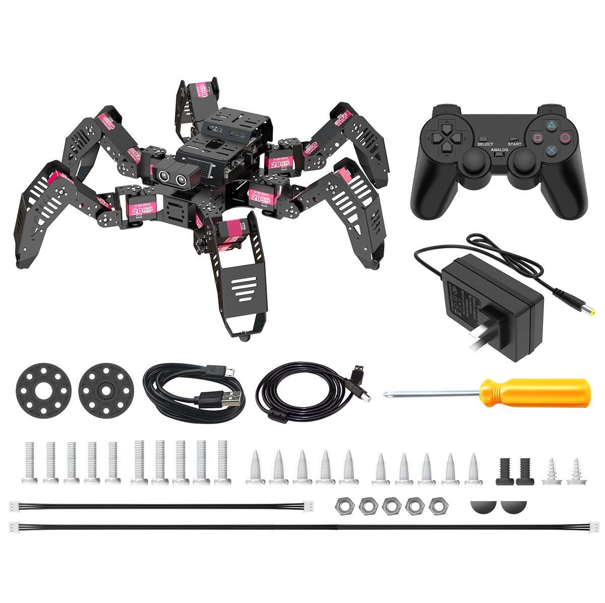 Robot Kit - Hiwonder Spiderbot Programlanabilir Uzaktan Kumandalı Hexapod