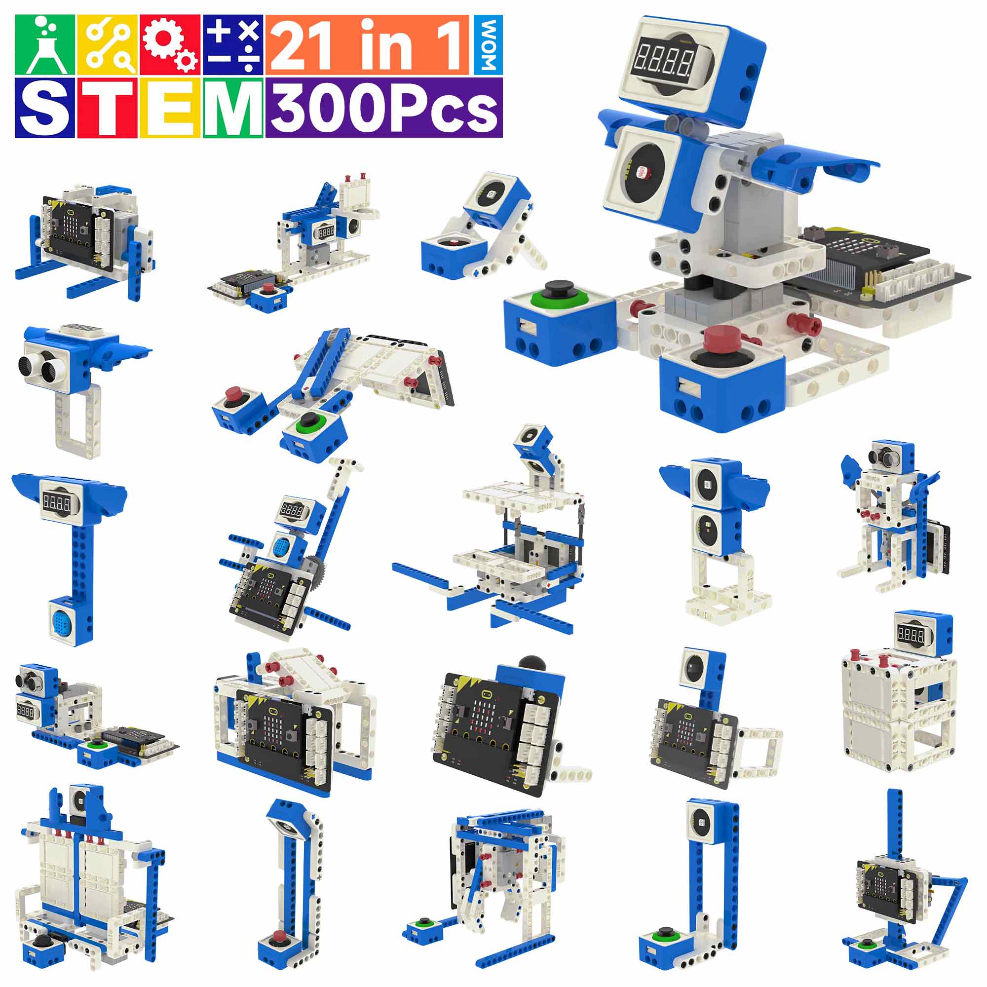 Microbit Robot - 21'i 1 arada Microbit Robotik Kiti
