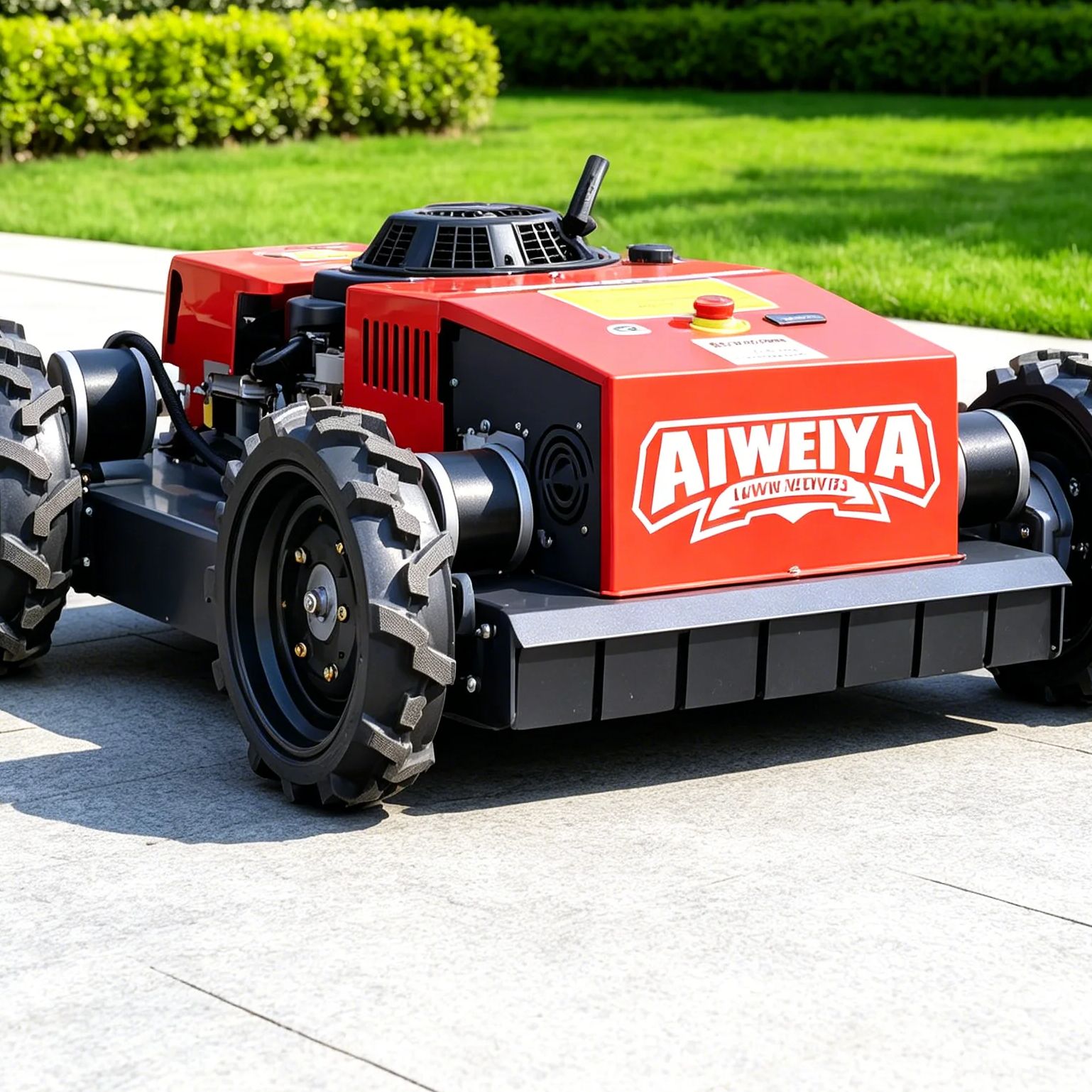 Robot Wheel - Özelleştirilmiş Çim Biçme Robotu Dört Tekerlekten