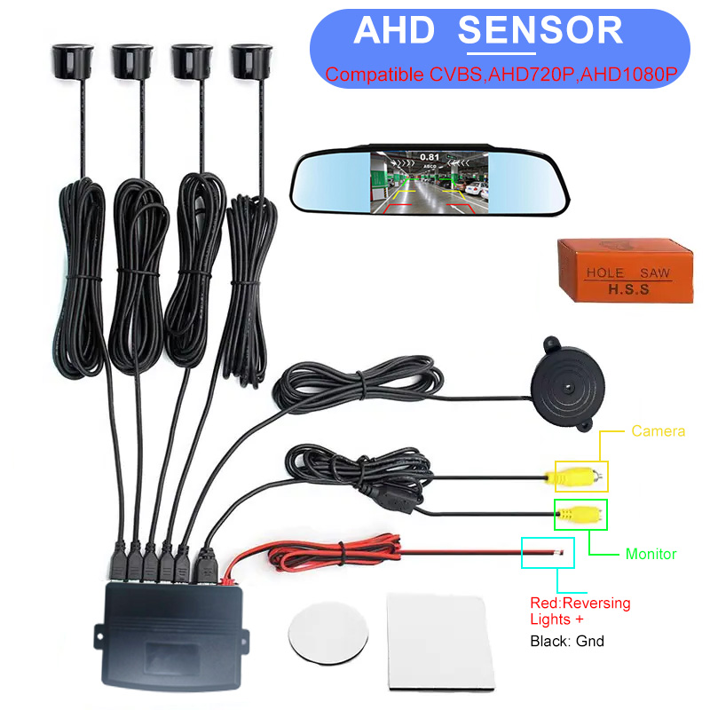 Infrared Obstacle Sensor - Fabrika Çıkışlı CVBS AHD Video Park