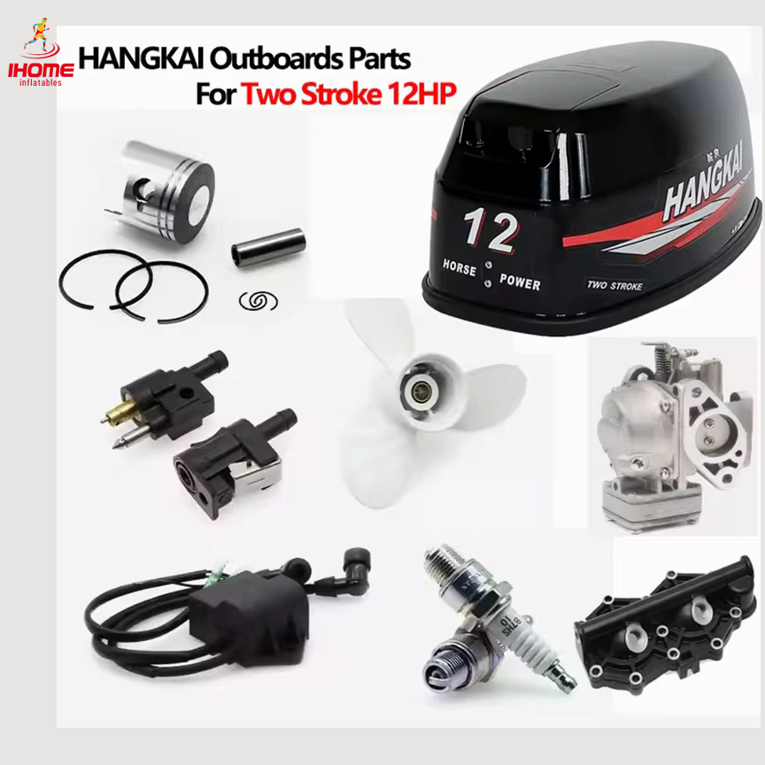Geared Motor - 2-Stroke 12 HP dıştan takma Motor