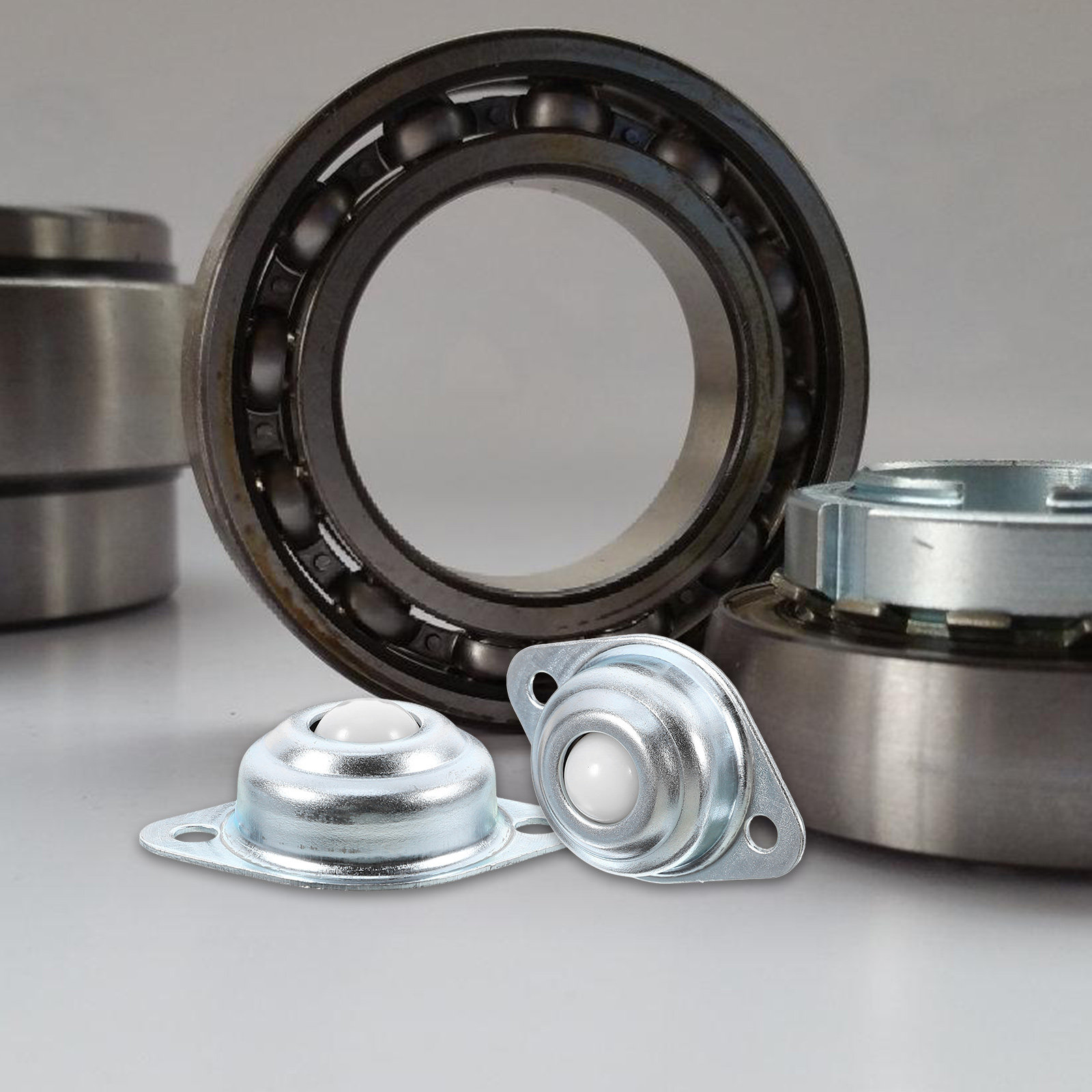 Caster Wheel - 12 Adet Naylon Bilyalı Rulmanlı, Evrensel