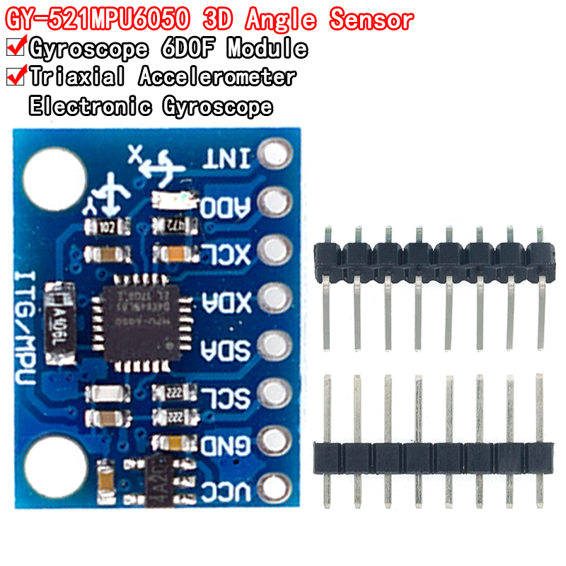 1 takım IIC I2C GY-521 MPU-605 - Accelerometer Mpu6050 incelemesi ve fiyatı
