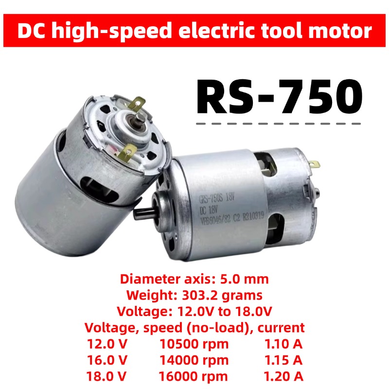 18V RS-750 Yüksek Hızlı DC Mot - Dc Motor incelemesi ve fiyatı