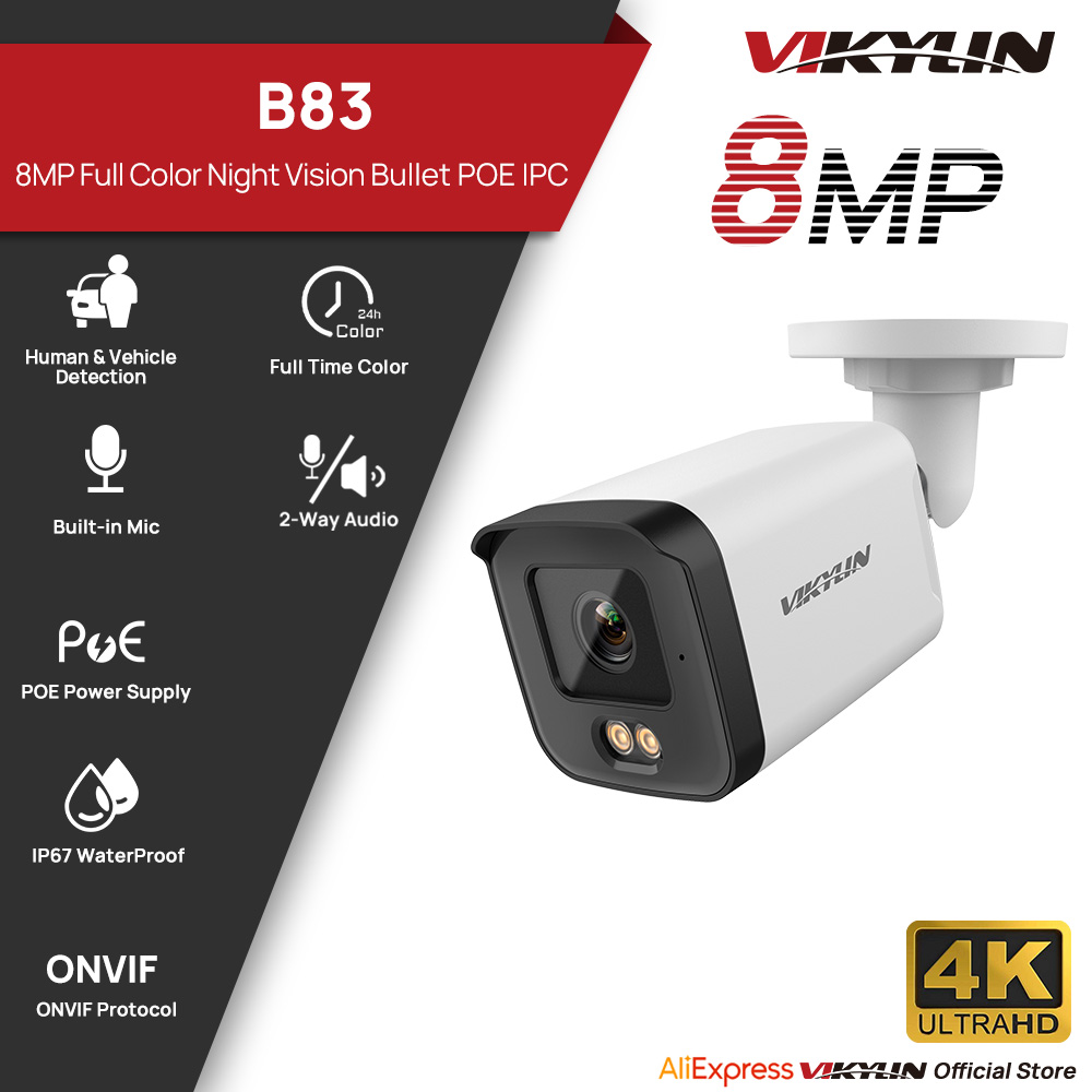 VIKYLIN 8MP HD IP Güvenlik Kam - Pan Tilt Bracket incelemesi ve fiyatı