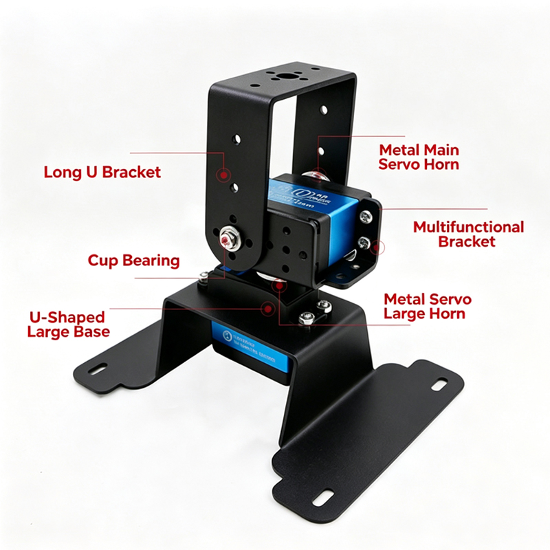 2 DOF Pan Tilt Braket Kiti Met - Pan Tilt Bracket incelemesi ve fiyatı