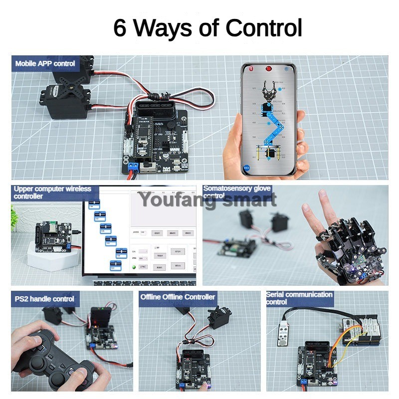 6 Kanallı PWM Servo ve 4 Kanal - Robot Arm Kit incelemesi ve fiyatı