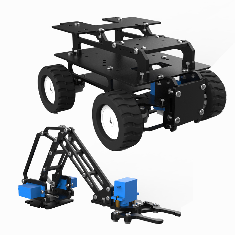 Akrilik 4WD Robot Araba Motoru - Robot Arm Kit incelemesi ve fiyatı