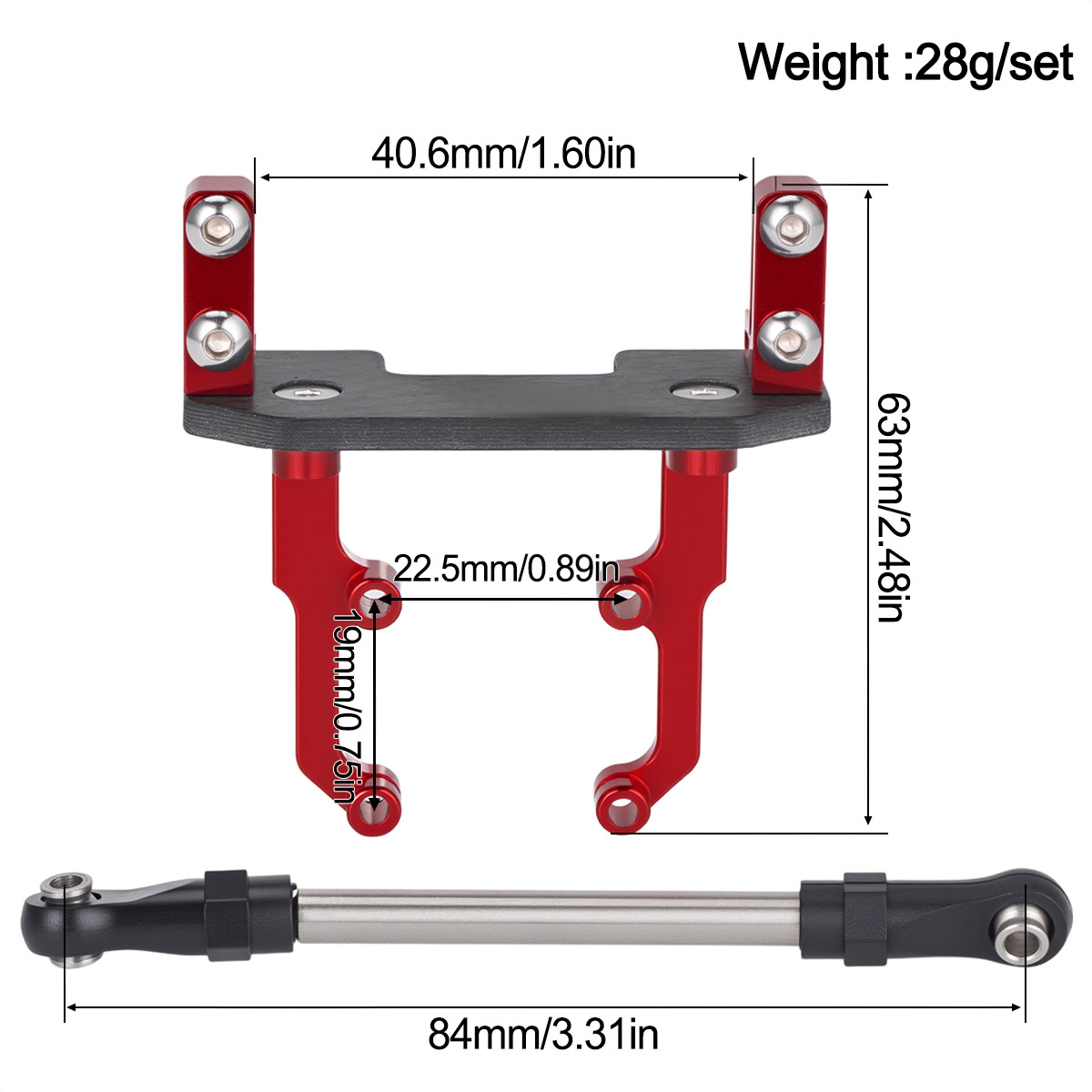Axial SCX10 II 90046 AR44 Aks  - Servo Bracket incelemesi ve fiyatı