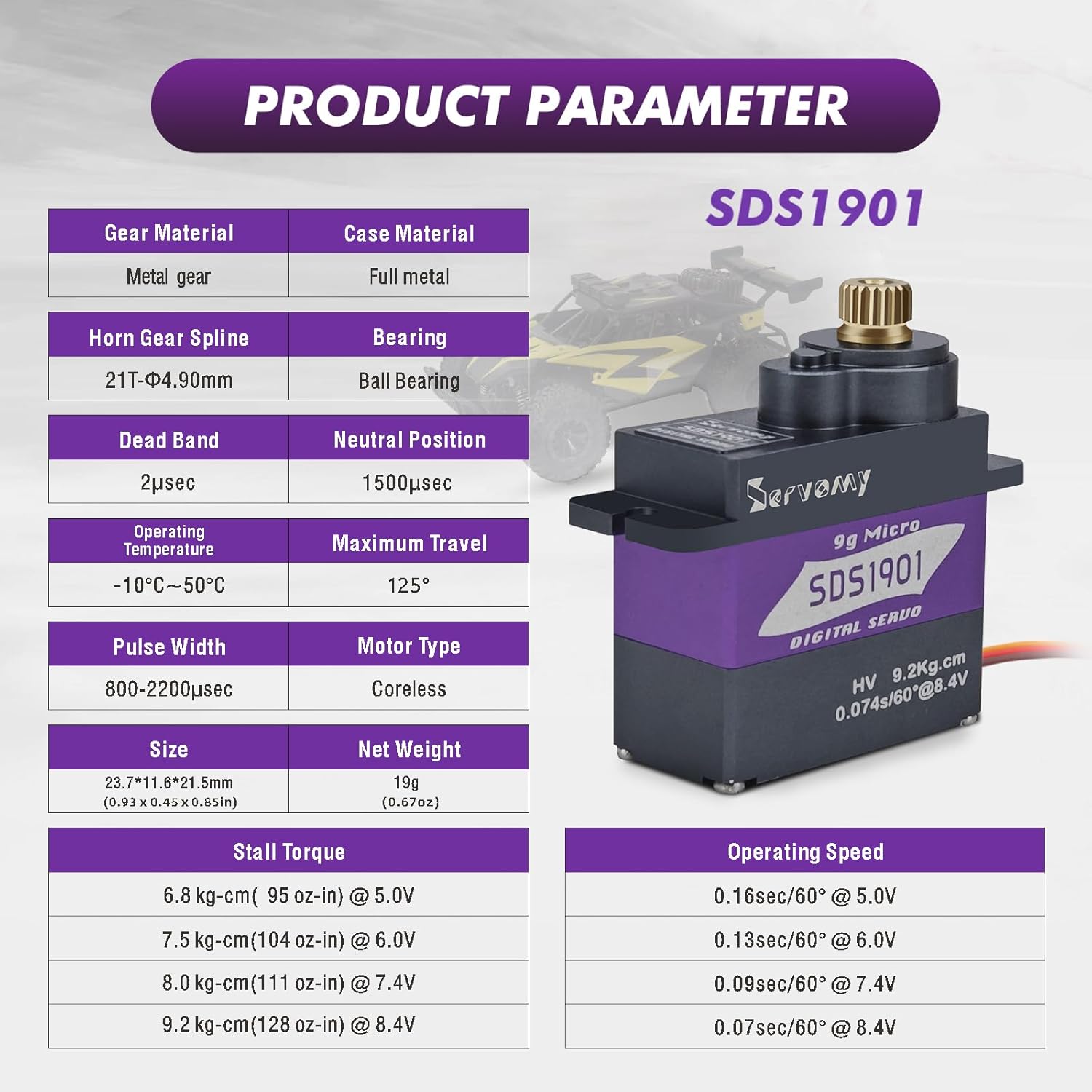 SERVOMY-SDS1901 Dijital 9G Mik - Arduino Robot incelemesi ve fiyatı
