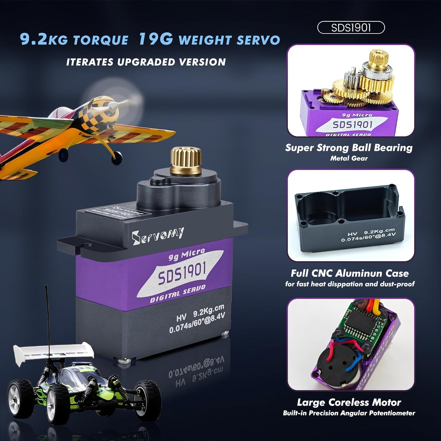SERVOMY-SDS1901 Dijital 9G Mik - Arduino Robot incelemesi ve fiyatı