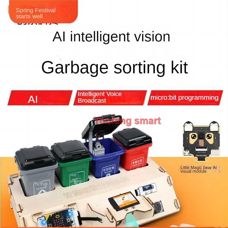 Atık sıralama Robot kiti AI gö - Microbit Robot incelemesi ve fiyatı